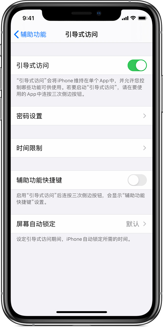 安乡苹果手机维修分享如何在 iPhone 上退出引导式访问 